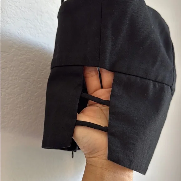 Zara Black Sleeveless Fitted Crop Camisole - Picture 6 of 9